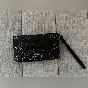 Coach Black Glitter Wristlet